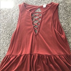 Tank top from Tillys. Very adorable!